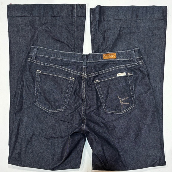 David Kahn Dark Wash Denim Jeans, Wide Leg, Women’s  30 - Picture 7 of 8